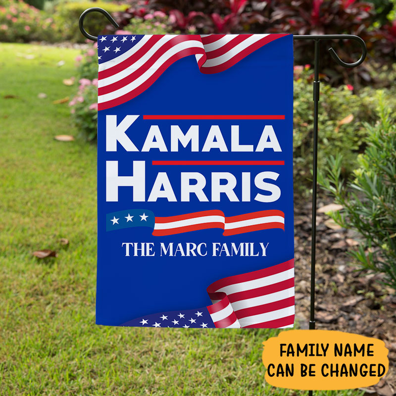 Kamala Harris Madam President, Personalized Garden Flags, Election 2024