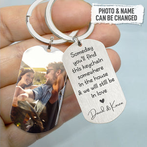 We Will Still Be In Love, Personalized Keychain, Anniversary Gifts For Him, Custom Photo