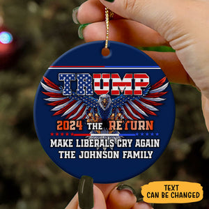 Trump 2024 The Return, Personalized Ornaments, Trump Ornament, Election 2024