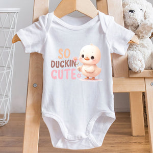 So Duckin Cute, Personalized Baby Clothes, Custom Baby Onesies, Baby Shower Gifts