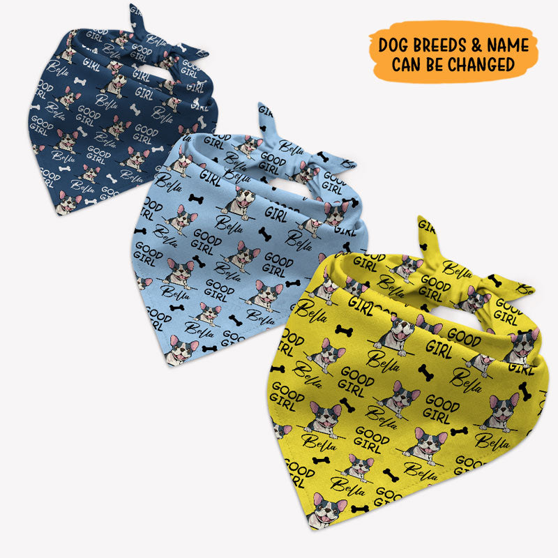 Good Dog Bandana, Personalized Bandana, Custom Gifts For Dog