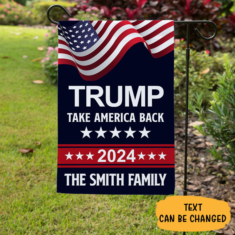 Save American Again Trump, Personalized Garden Flag, Donald Trump Homage Flag, Election 2024