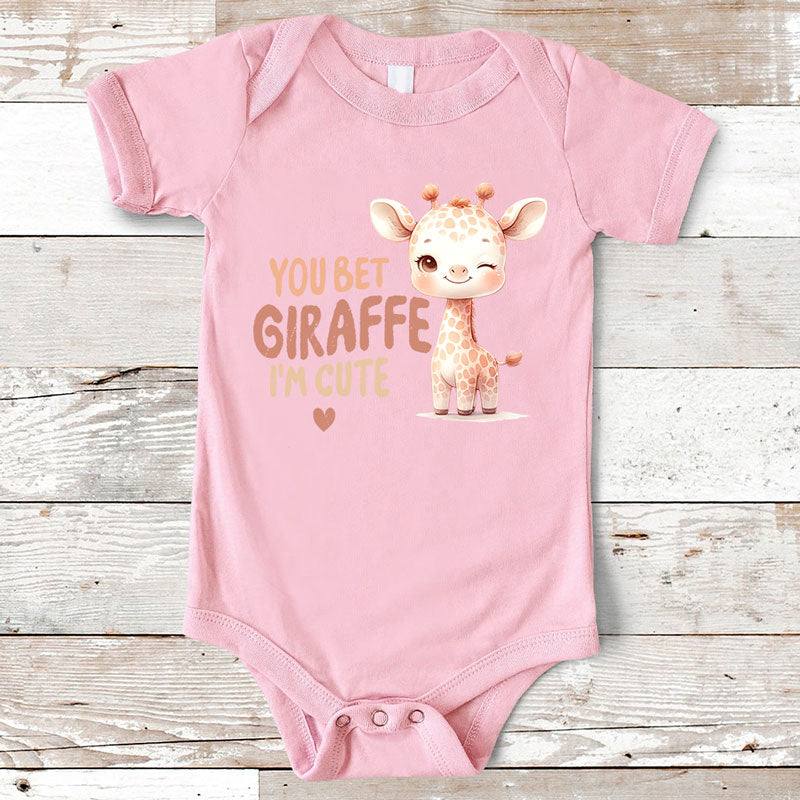 You Bet Giraffe , Personalized Baby Clothes, Custom Baby Onesies, Baby Shower Gifts