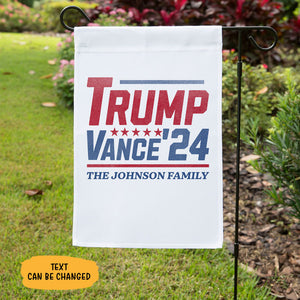 Trump Vance'24 Flag, Personalized House Flag, Home Decoration, Election 2024