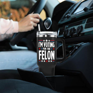 I'm Voting For The Felon Trump 2024 Tumbler, Gift For Trump Fans, Election 2024