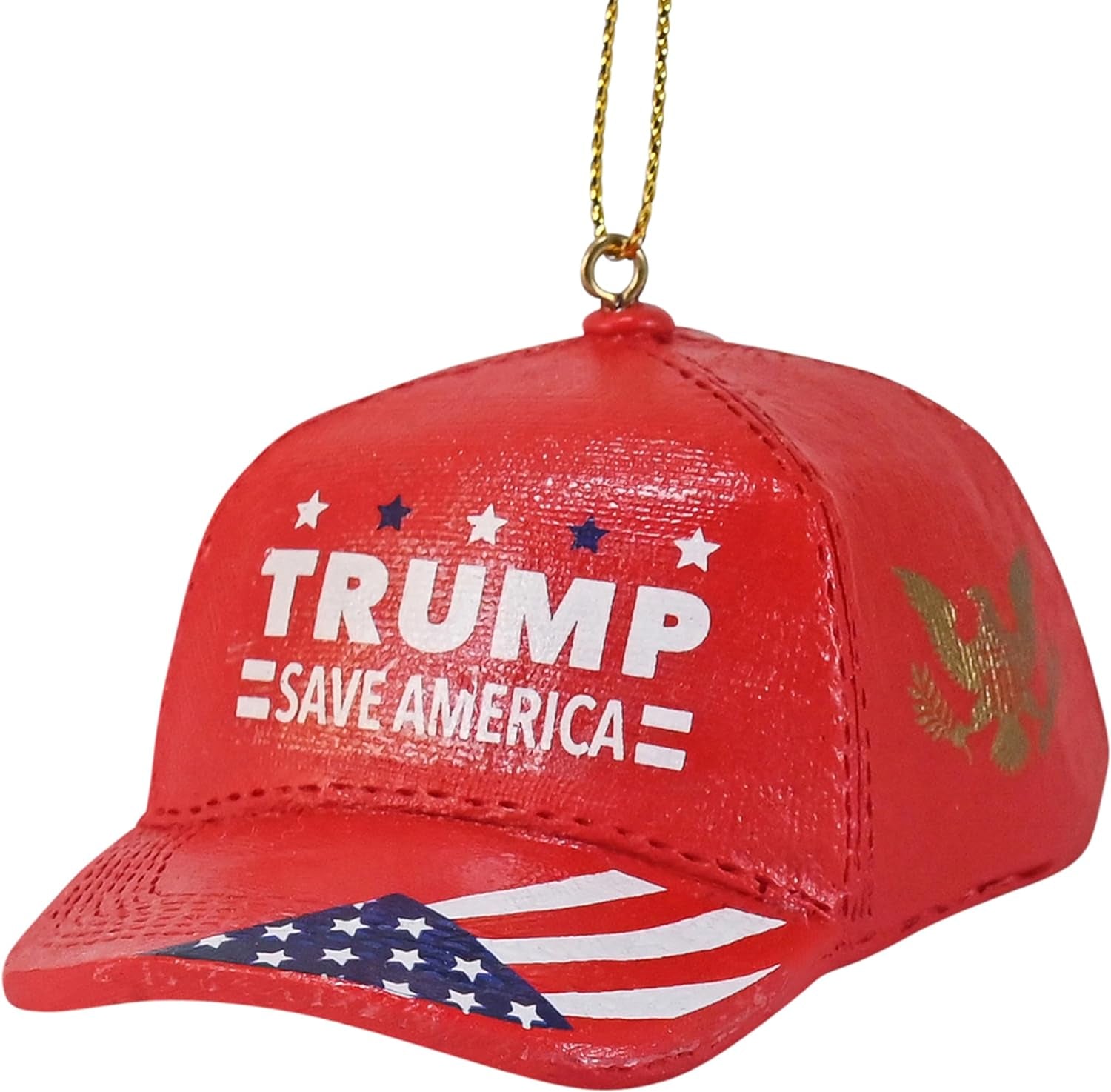 Save America Trump Red Cap Ornament, Christmas Ornaments, Election 2024