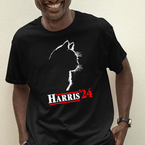 Harris '24 T Shirt, Kamala Cat T Shirt, Election 2024