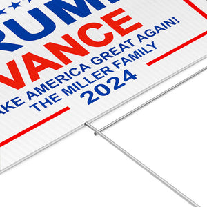 Trump Vance Make America Great Again 2024, Personalized Yard Sign, Trump Yard Sign, Election 2024