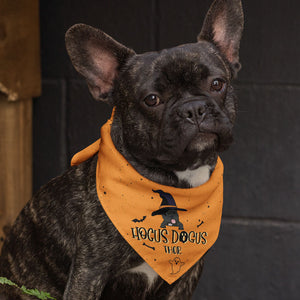 Hocus Dogus Halloween, Personalized Bandana, Custom Gift For Dog