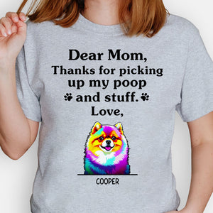 Thanks For Picking Up My Poop Dog Pop Art, Personalized Shirt, Gifts For Dog Lovers