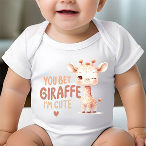 You Bet Giraffe , Personalized Baby Clothes, Custom Baby Onesies, Baby Shower Gifts