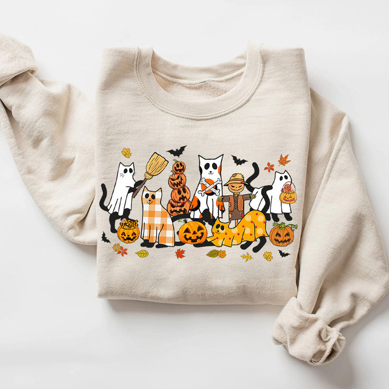 Black Cat Halloween, Halloween Cat, Retro Halloween, Autumn Sweater, Spooky Season