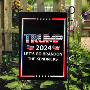 Let's Go Brandon Trump 2024, Personalized Garden Flag, Home Decoration, Election 2024