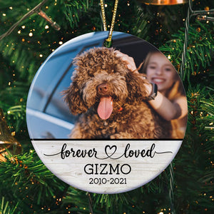 Forever Loved Ornament, Personalized Memorial Ornaments For Loss Of Loved One, Custom Photo