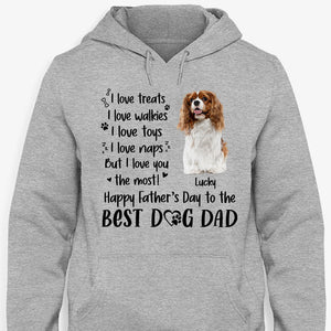 I Love Treats I Love Walkies, Personalized Shirt, Father's Day Gifts For Dog Lovers, Custom Photo