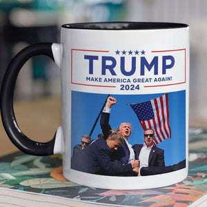 Trump Assassination Attempt Coffee Mug, Trump Supporters Mug, Election 2024