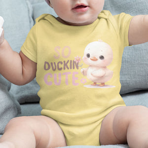 So Duckin Cute, Personalized Baby Clothes, Custom Baby Onesies, Baby Shower Gifts