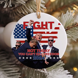 Legends Never Die Trump Fight, Trump Shooting, Personalized Trump Ornament, Election 2024