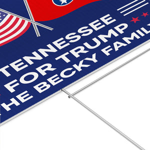 State Vote For Trump, Personalized Yard Sign, Trump Yard Sign, Election 2024