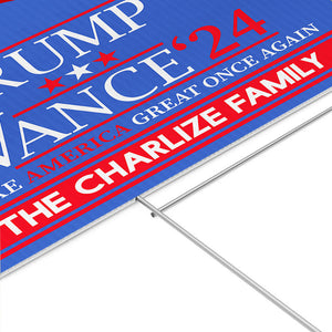 Trump Vance 24 Make America Great Once Again, Personalized Yard Sign, Trump Yard Sign, Election 2024