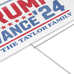 Trump Vance'24, Personalized Yard Sign, Trump Yard Sign, Election 2024