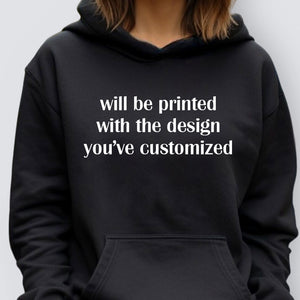 DARK HOODIE Replicate Your Customized Design Onto A Dark Hoodie