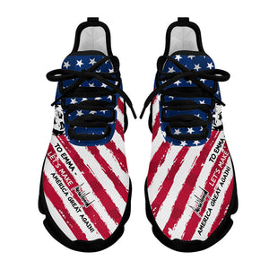 Let's Make America Great Again Trump MaxSoul Shoes, Personalized Trump Sneakers, Trump Shoes, Election 2024