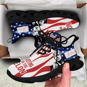 I'm Voting For The Felon Trump 2024 MaxSoul Shoes, Personalized Sneakers, Gift For Trump Fans, Election 2024