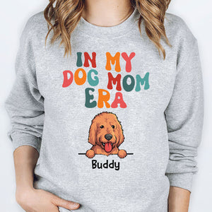 In My Dog Mom Era Light Shirt, Personalized Shirt, Custom Gifts For Dog Mom