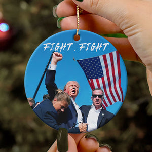 Trump Fight, Trump Assassination, Trump Ornaments, Election 2024