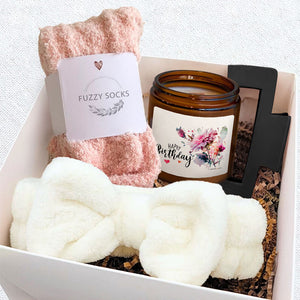 Gift Box For Mom, Including Candle, Hairpin, Hairband, Socks, Birthday Gift