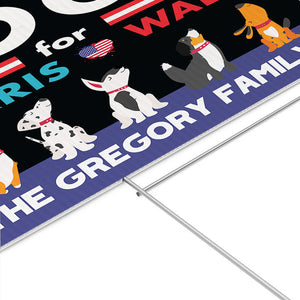 Dogs For Harris Walz, Personalized Yard Sign, Kamala Harris Sign, Vote Kamala, Election 2024