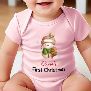 Baby First Christmas, Personalized Baby Clothes, Custom Baby Onesies, Baby Shower Gifts