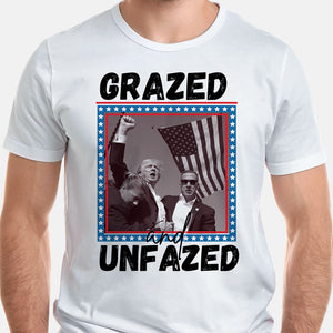 Gazed Unfazed Trump 2024, Trump Shooting, Trump AssassinationShirt, Election 2024