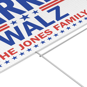 Kamala Harris Tim Walz For The People, Personalized Yard Sign, Election 2024