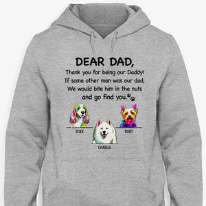 Thank You For Being My Daddy Dog Pop Art, Personalized Shirt, Gifts For Dog Lovers