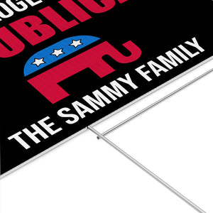 Unapologetically Republican Trump 2024, Personalized Yard Sign, Trump Yard Sign, Election 2024