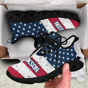 MAGA US Flag MaxSoul Shoes, Personalized Sneakers, Gift For Trump Fans, Election 2024