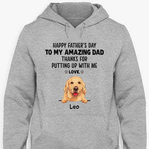 Thanks For Putting Up With Me, Personalized Shirt, Gifts for Dog Lovers