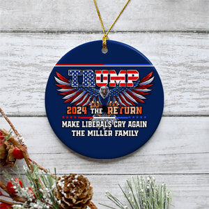 Trump 2024 The Return, Personalized Ornaments, Trump Ornament, Election 2024