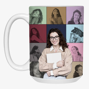 Eras Tour Style Full Wrap Mug, Personalized Ceramic Mug, Birthday Gift, Custom Photo