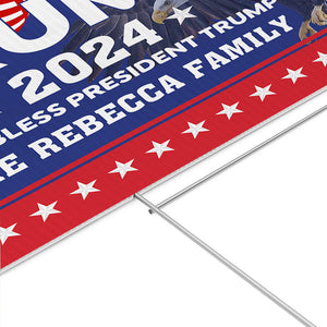 God Bless President Trump 2024, Personalized Yard Sign, Trump Yard Sign, Election 2024