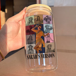 Eras Tour Style Glass, Personalized Glass Cup, Custom Photo Gifts