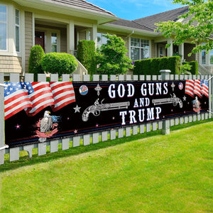 God Guns and Trump Banner, Gift For Trump Fans, Election 2024