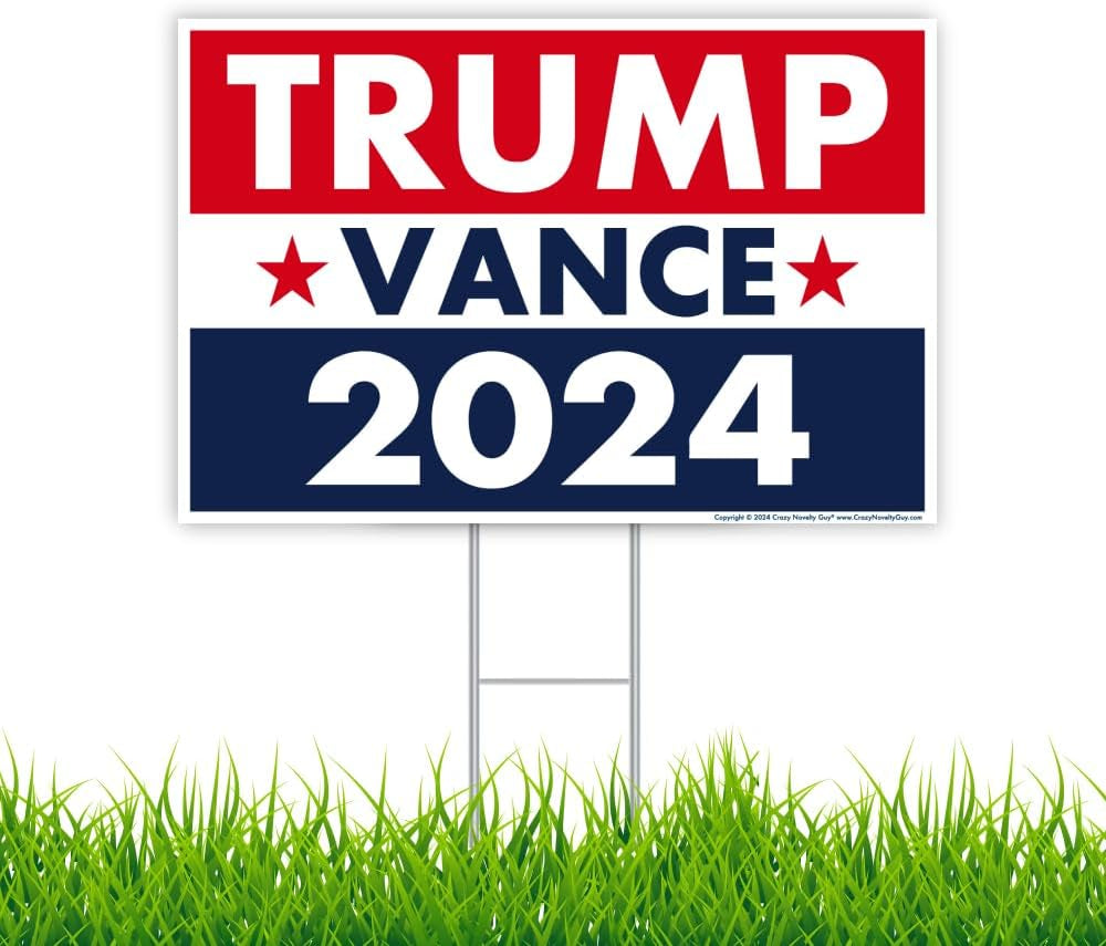 Trump Vance 2024 Yard Sign, Gift For Trump Supporters, Election 2024