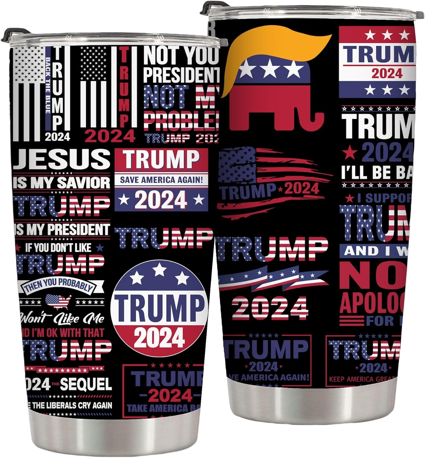 Trump 2024 Tumbler, Gift For Trump Supporters, Election 2024