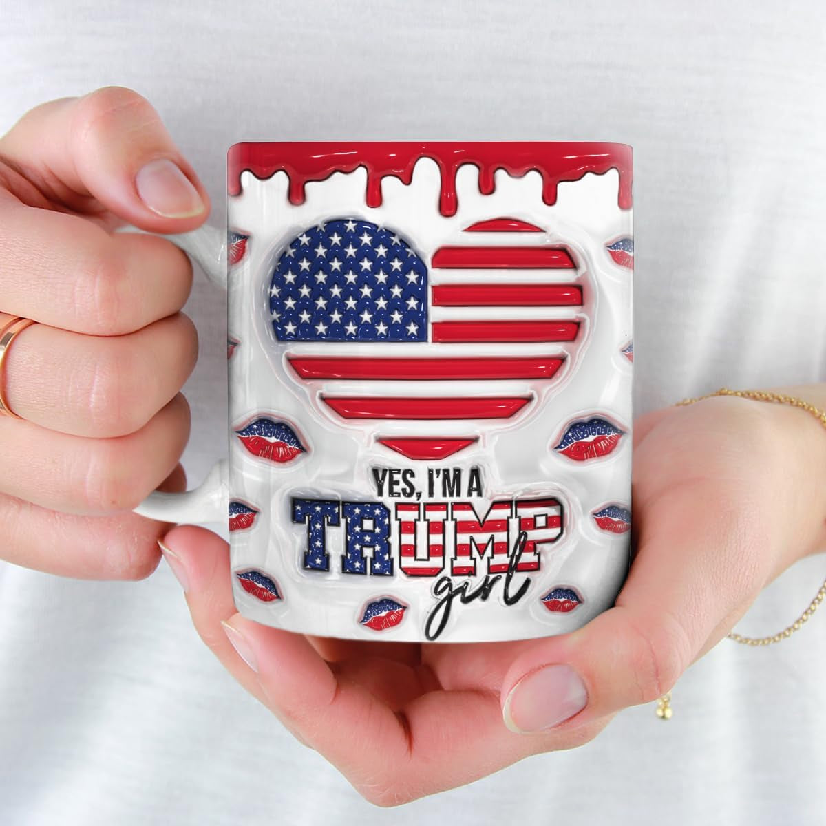 Trump 3D Inflated Mug, Gift For Trump Supporters, Election 2024