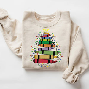 Christmas Crayon, Christmas Gift Ideas, Christmas Sweatshirt, Kid Sweatshirt