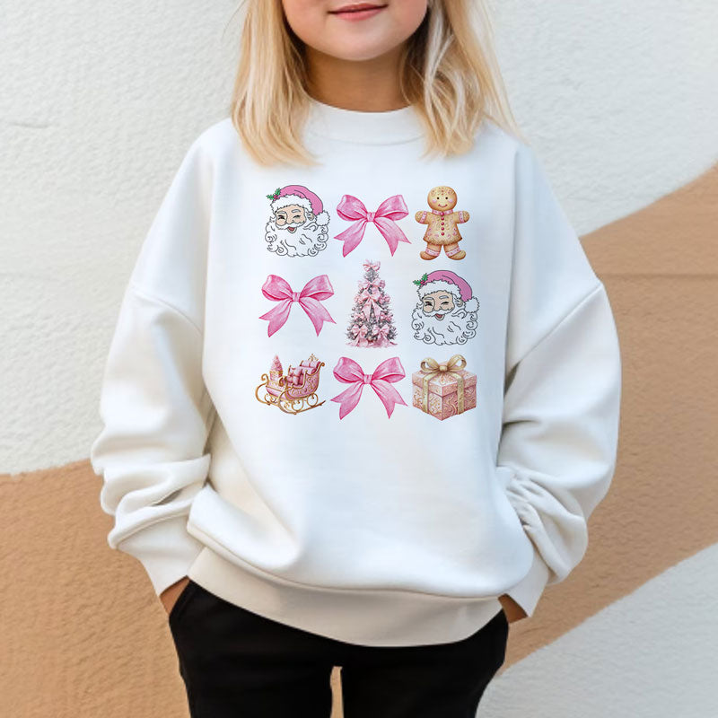 Coquette Christmas Gingerbread, Christmas Gift Ideas, Kid Sweatshirt, Christmas sweaters