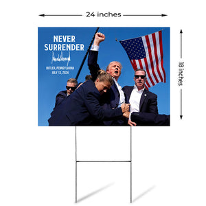 Legend Never Die Trump Assassination, Personalized Yard Sign, Trump Shot, Election 2024